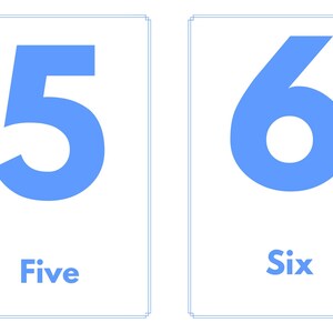Number Flashcards 1-10 Printable | Preschool & Toddler Counting Cards ...
