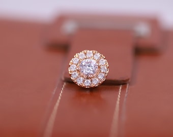 Moissanite Halo Pendant VVS1 Diamond Halo Pendant Halo Moissanite Necklace Wedding Pendant Anniversary Gift for Her