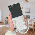 Personalized Name Samsung Galaxy Z Flip & Z Fold Case–Custom Initials Clear Cover with Pearl Bracelet – For Z Flip 7/6/5/4/3/7 FE,Z Fold 7/6 product logo