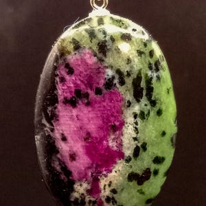 Natural Ruby in Zoisite Pendant – A Harmony of Passion & Growth