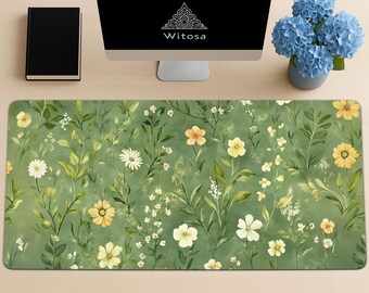 Cottagecore Desk Mat: XXL Floral Deskpad Inspired by Angela Barrett