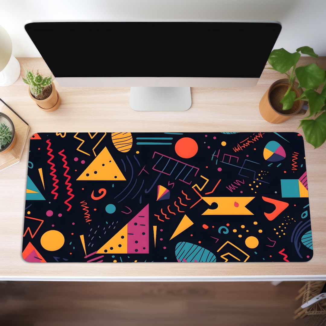 Retro Memphis Style Desk Mat Geometric Colorful Computer Pad Etsy retro-memphis-style-desk-mat-geometric-colorful-computer-pad-etsy