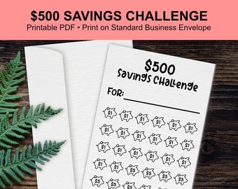 Envelope Savings Challenge Printable Savings Challenge Digital Download Savings Tracker Money Printable Budgeting Tracker for Savings Goals
