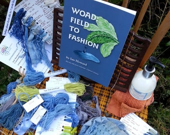 WOAD: Field to Fashion - book by Ian Howard of Norfolk - scarce-to-find blue plant dye history textiles cosmetics farming reference GIFT