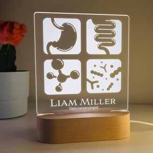 Personalized Gastroenterology Lamp – Perfect Graduation Gift for Medical Students or Gastroenterologists