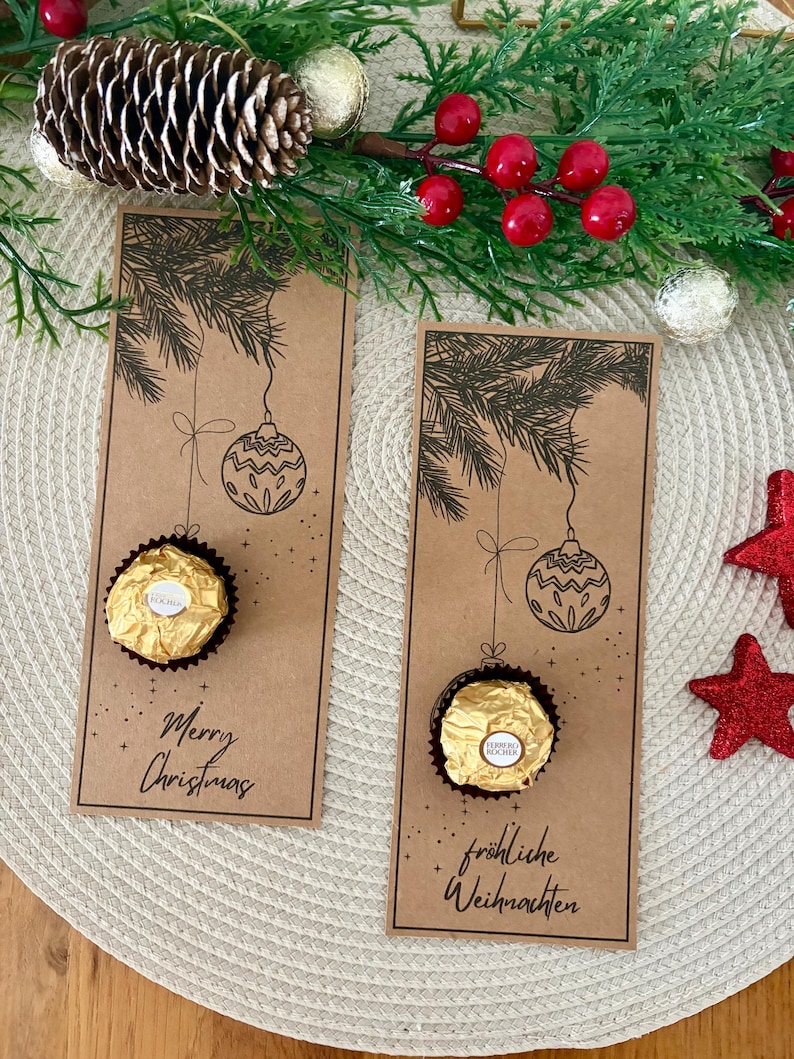 Ferrero Rocher Christmas Printable | Last Minute Gift | Merry Christmas ...