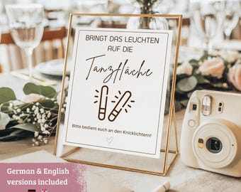 Letrero de boda imprimible con barra luminosa, póster para iluminar la pista de baile, letrero para recuerdos de fiesta, decoración minimalista para bodas DIY, descarga digital instantánea