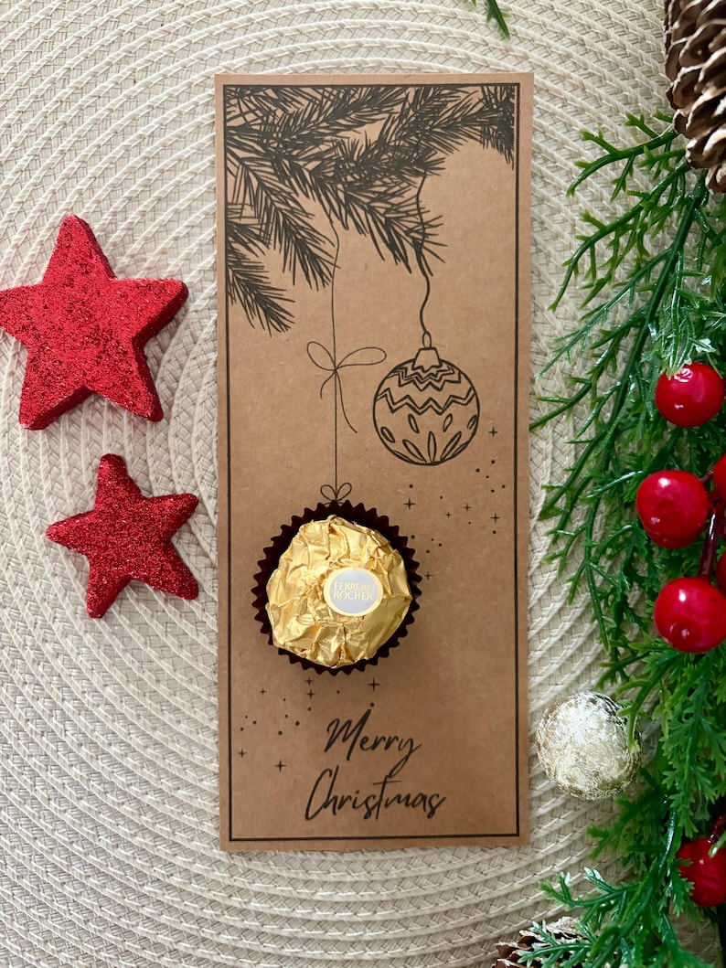 Ferrero Rocher Christmas Printable | Last Minute Gift | Merry Christmas ...