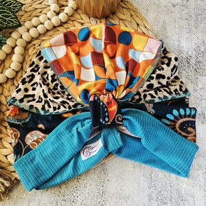Retro Paisley Turban | Headwrap for Hair Loss | OOAK|  Chemo Cap | Modest Fashion | Custom Fit Turban