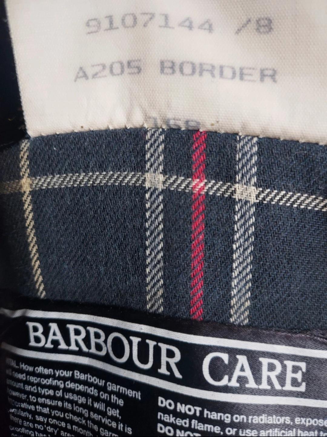 Barbour A205 Border Wax Jacket Navy C42 Vintage 1991 - Etsy Canada