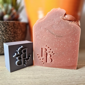 Custom Logo Soap Stamp | Personalized Soap Stamp | 3D Printed Soap Stamp | Handmade Soap Stamp | Custom Soap Bar Stamp | Cold Process Soap