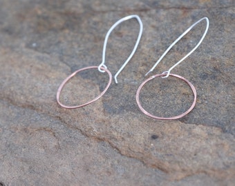 Copper Circle Earrings