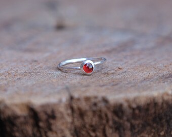 Garnet Cabochon Ring