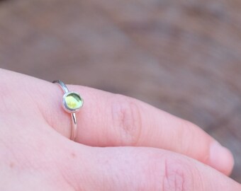 Peridot Cabochon Ring