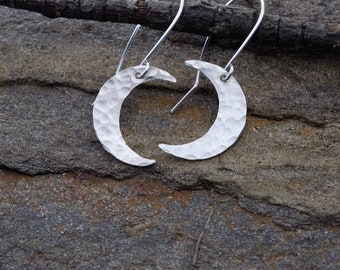 Silver Moon Earrings