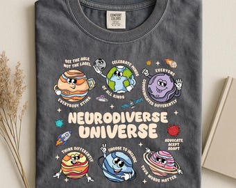 Neurodiverse Universe Shirt, Autism Awareness Tee, Inclusive Teacher Shirt