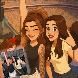 Custom Disney Style Portrait from Photo | Personalized Cartoon Drawing | Disney-Inspired Digital Art for Kids, Family, Couples & Pets