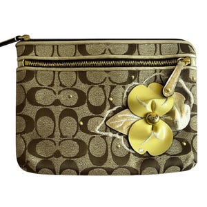 バッグ vintage coach pouch signature Flower Vintage Coach Bags With Flower - Etsy