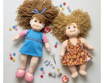 Ty Beanie Boppers Princess and Bubbly Betty Plush Dolls Set with Tags 2001 2000