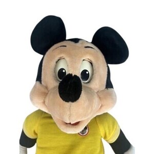 Disney Vtg 1986 Mickey Mouse Talking Cassette Player Plush Toy Collectible Lg image 2