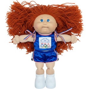 Cabbage Patch Kid Doll Vintage 1996 OlympiKids Official Team Mascot USA Red Hair