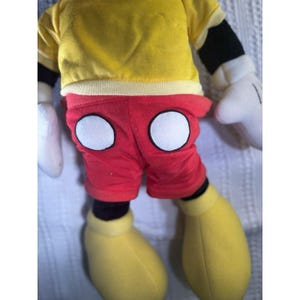 Disney Vtg 1986 Mickey Mouse Talking Cassette Player Plush Toy Collectible Lg image 7