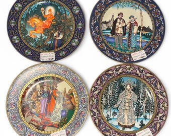 Heinrich Germany Villeroy Boch Russian Fairy Tale Plates Circa