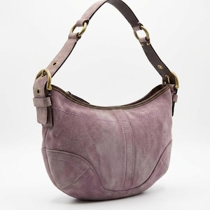 Purple Suede Coach Bag - Etsy