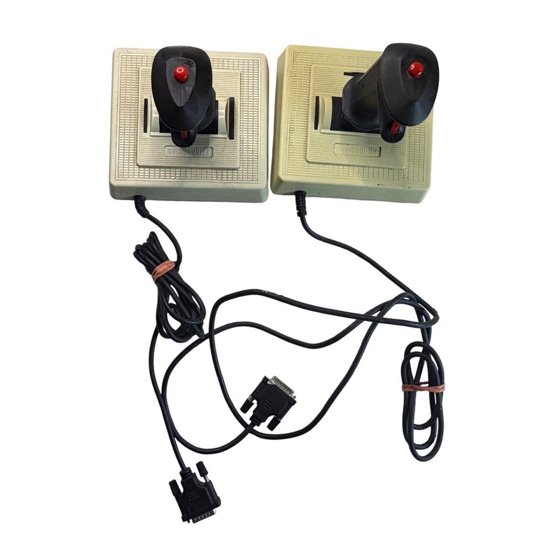 Vtg CH Products Flightstick Joystick Pair 15-pin Game Port Retro PC ...