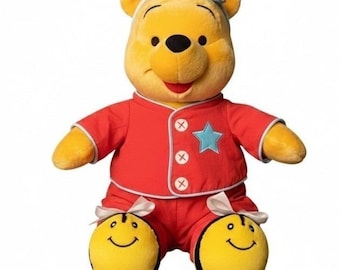 Fisher-Price Disney Winnie the Pooh Bedtime Plush Red Pajamas Nightcap 2002 Toy