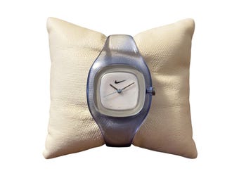 Orologio analogico Nike Presto con cinturino in gelatina blu traslucido Y2K Sport 316913