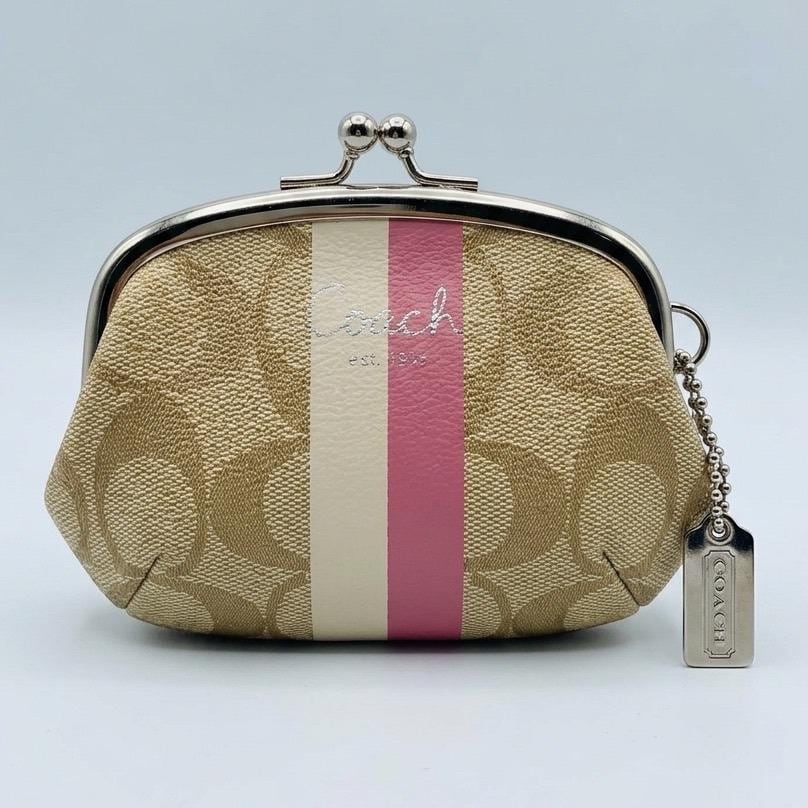 Coach Kisslock Bag Pink - Etsy