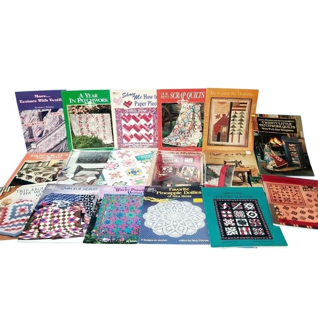 Quilting and Crochet Pattern Book Lot