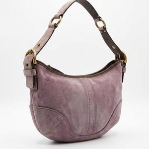 Purple Suede Coach Bag - Etsy
