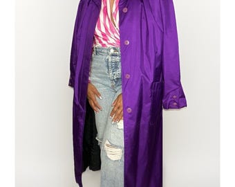 Lord & Taylor VTG pour femme, trench-coat violet taille 12, pièce tendance féminine
