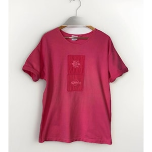 ジョニー・ワズ ヴィンテージ コーラルピンク フィッシュサンピンク Tシャツ OSFM カジュアル ビーチ トラベル 画像 1