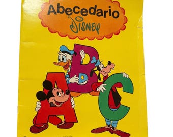 ¡Hallazgo raro! Abecedario Disney Alfabeto Español Ediciones Susaeta España 1971