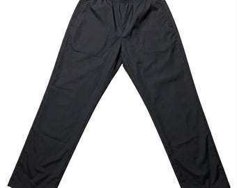 Pantalones deportivos Nike Vtg 90s Blk, talla grande, cintura elástica, pierna recta, estilo Normcore.