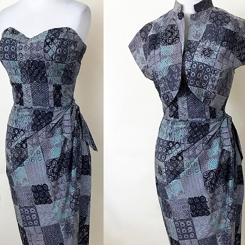 1950s sarong dress