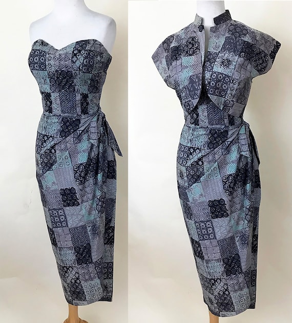 vintage hawaiian sarong dress