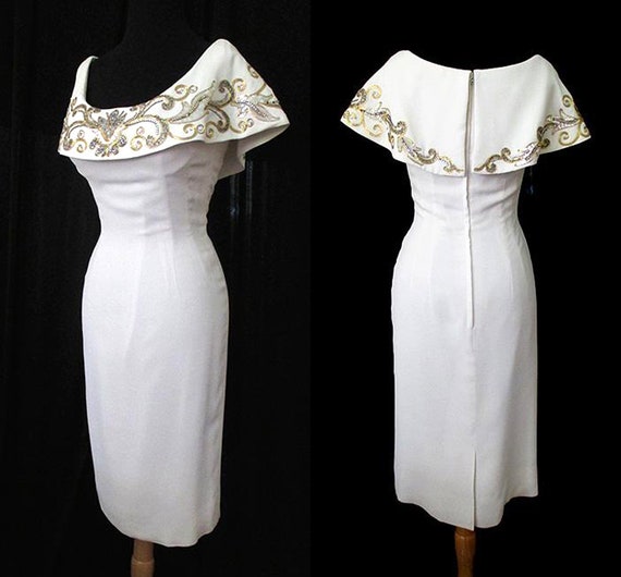 winter white cocktail dress