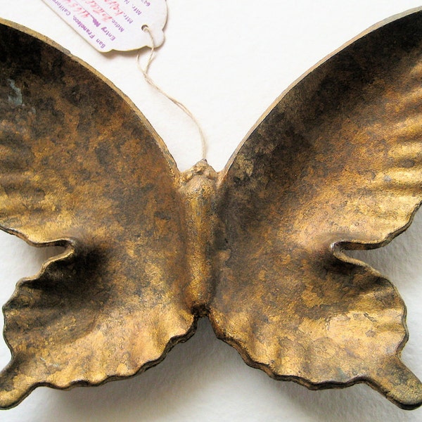 Bronze Butterfly Dish- Vintage NOS, Kojyo Seisakosho Japan