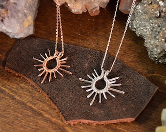 Celestial Sun Pendant Necklace