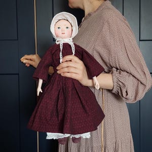 Копия куклы Исанны Уокер ручной работы: стиль XIX века, 17,7 дюйма