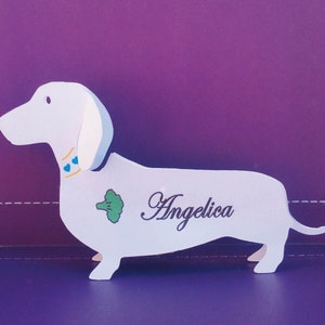 10 3-d Dachshund Dog Place Cards | Special Event Table Name Cards | Dog Escort Cards | Fun, Beautiful & Unique Die Cut Place Card| Name Tag