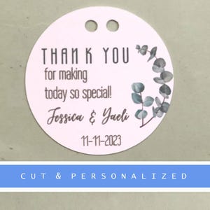 Round Gift Tags | Favor Tags | Special Event Favor Thank you Tags Wedding & Bridal shower Gift Tags | Message gift Tags | Personalized cards