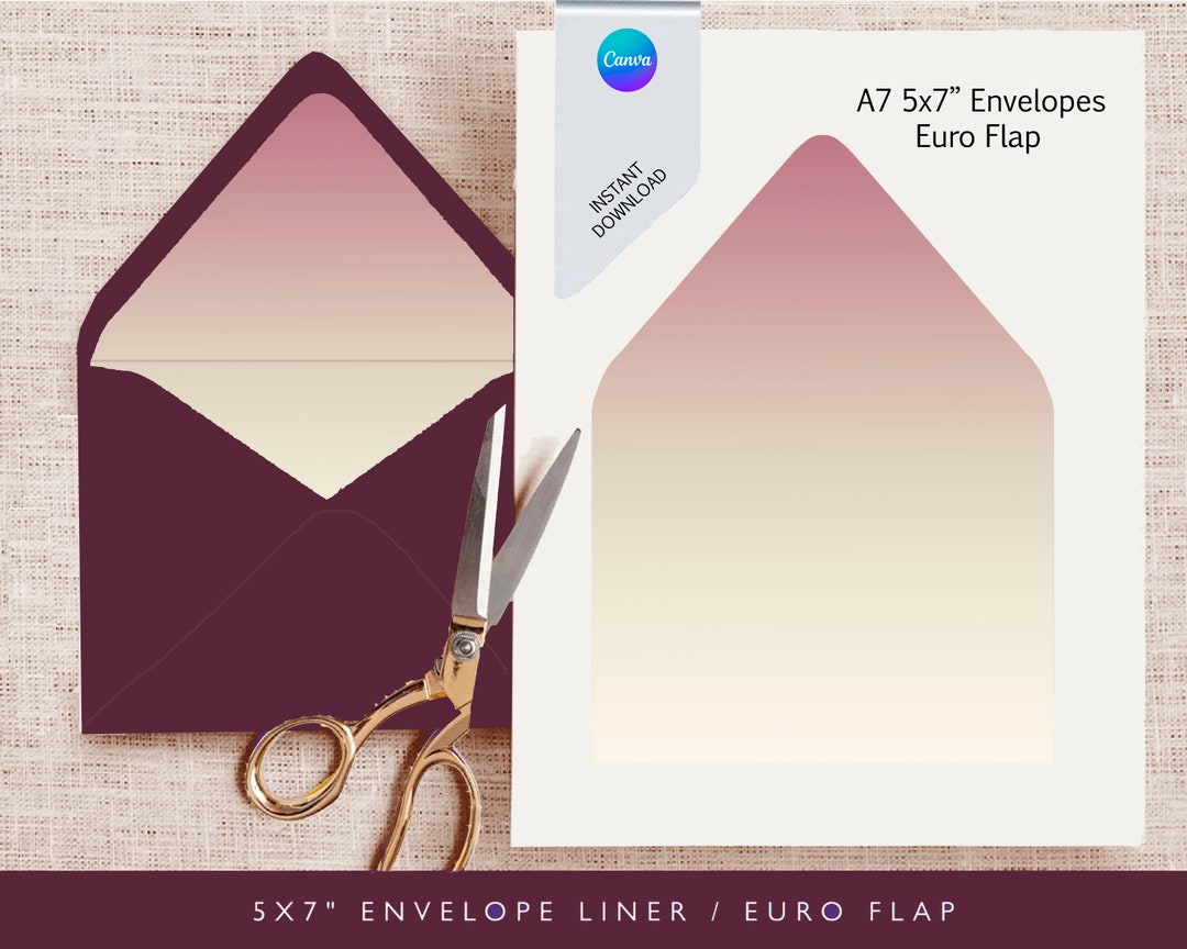 Envelope Liner Canva Changeable Template 7 Sizes A7A7 Euro Etsy Envelope Liner Canva Changeable Template 7 Sizes A7A7 Euro Etsy