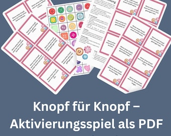 Button by Button PDF, activation game for seniors, memory game for dementia, activity material, for printing