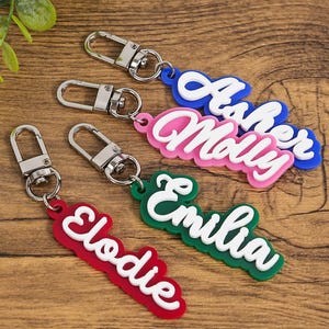 Acrylic Charm Keychain - Etsy