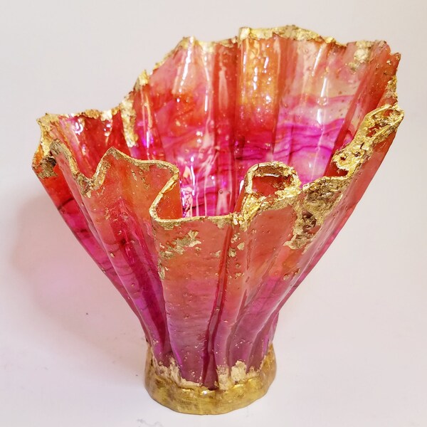 Resin Wood Vase Etsy